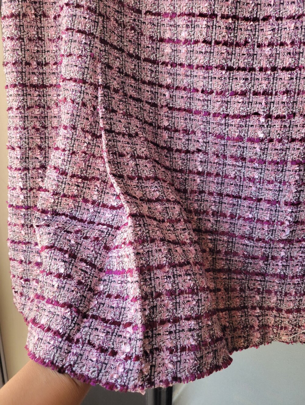 Judith Hart Collection Pink Tweed A Line Skirt Size 14 Zipper NWT Retail $59.00 - Picture 5 of 11